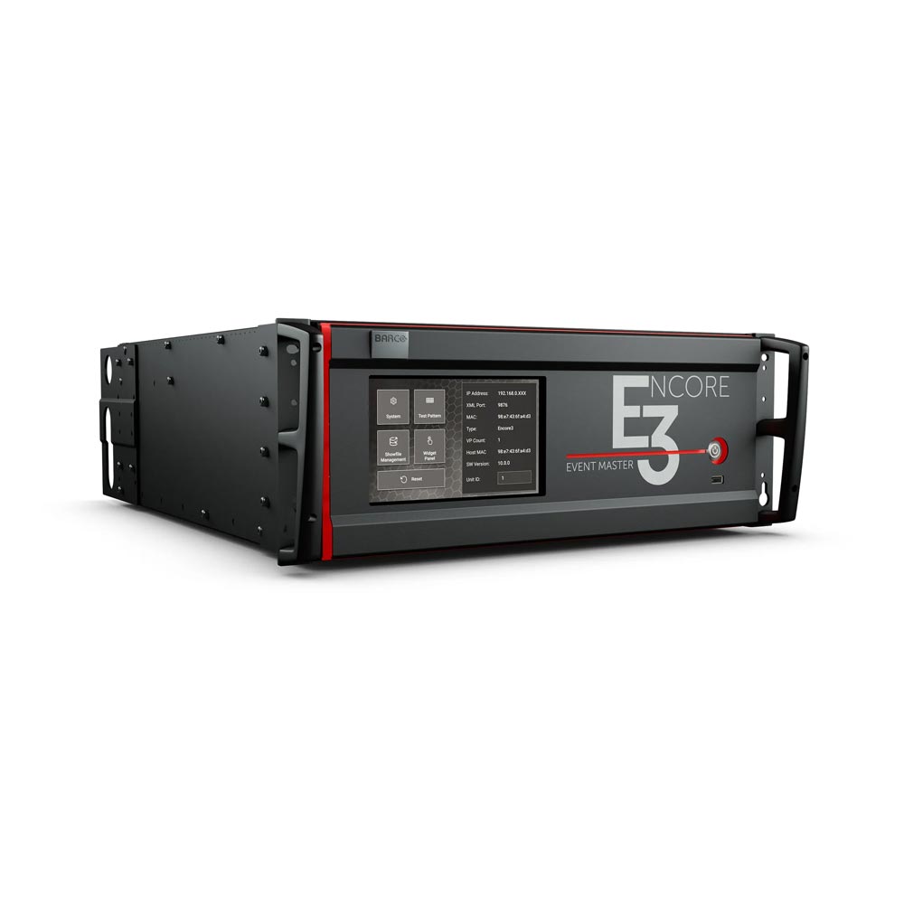 Barco Encore3 screen management system available for AV hire